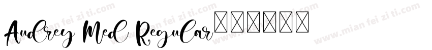Audrey Med Regular字体转换